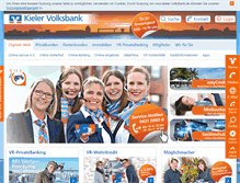 Tablet Screenshot of kieler-volksbank.de